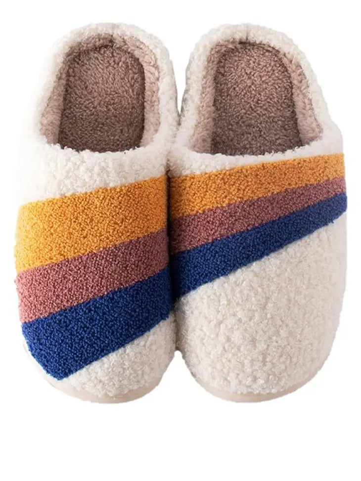 Miss Sparkling | Retro Stripe Slippers