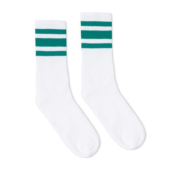 Socco | Teal Stripe Crew Sock
