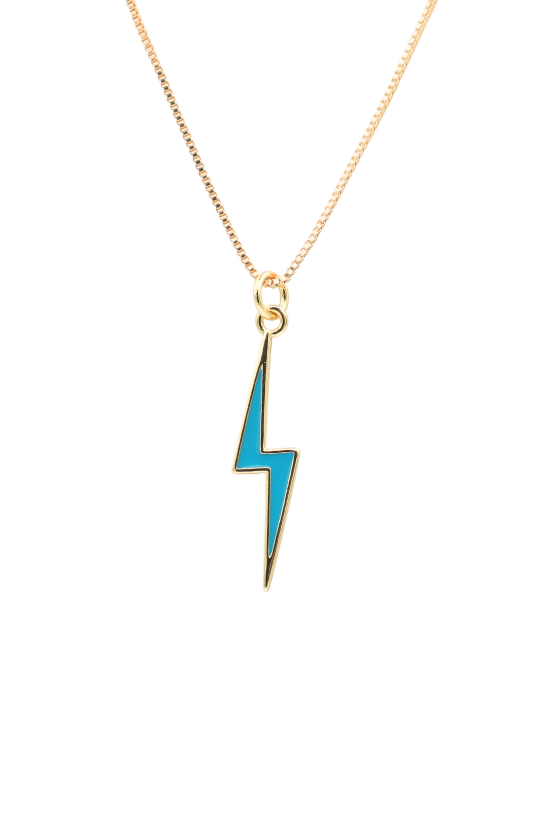 1967 Supply | Enamel Lightning Bolt Charm Necklace