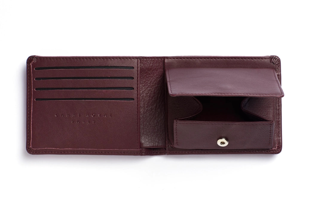 Carré Royal | Burgundy Minimalist Wallet