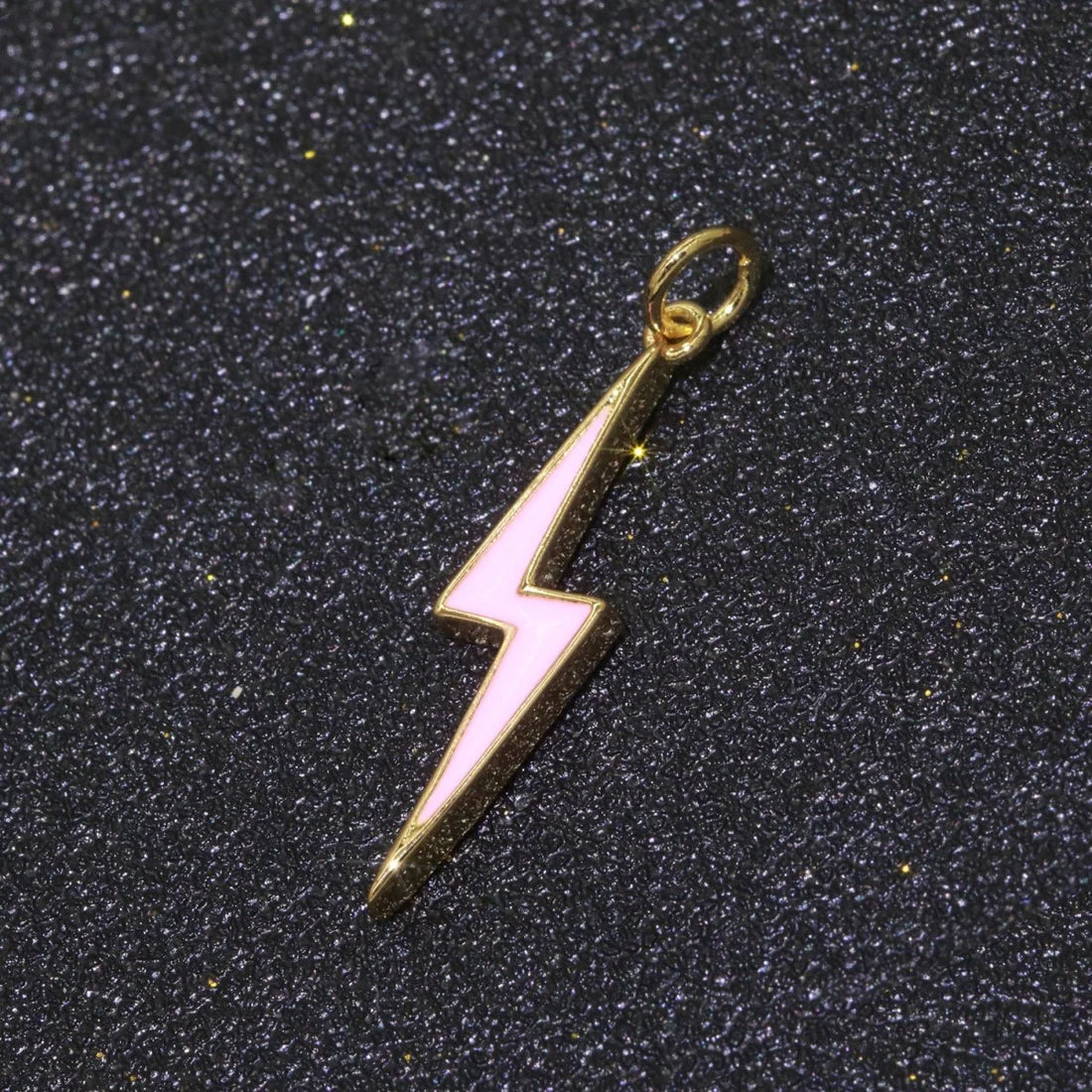 1967 Supply | Enamel Lightning Bolt Charm Necklace