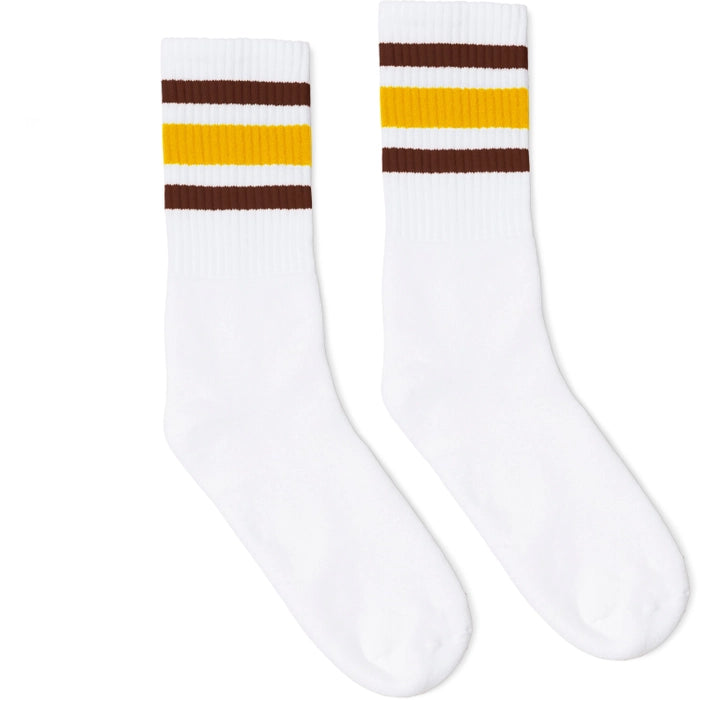 Socco | Brown & Gold Stripe Socks