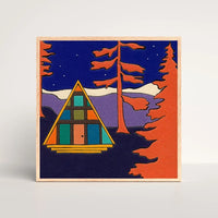 Backseat Window | Disco Chalet | 8x8in Giclée