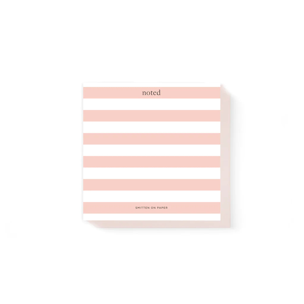 Smitten | Peony Stripe Notepad