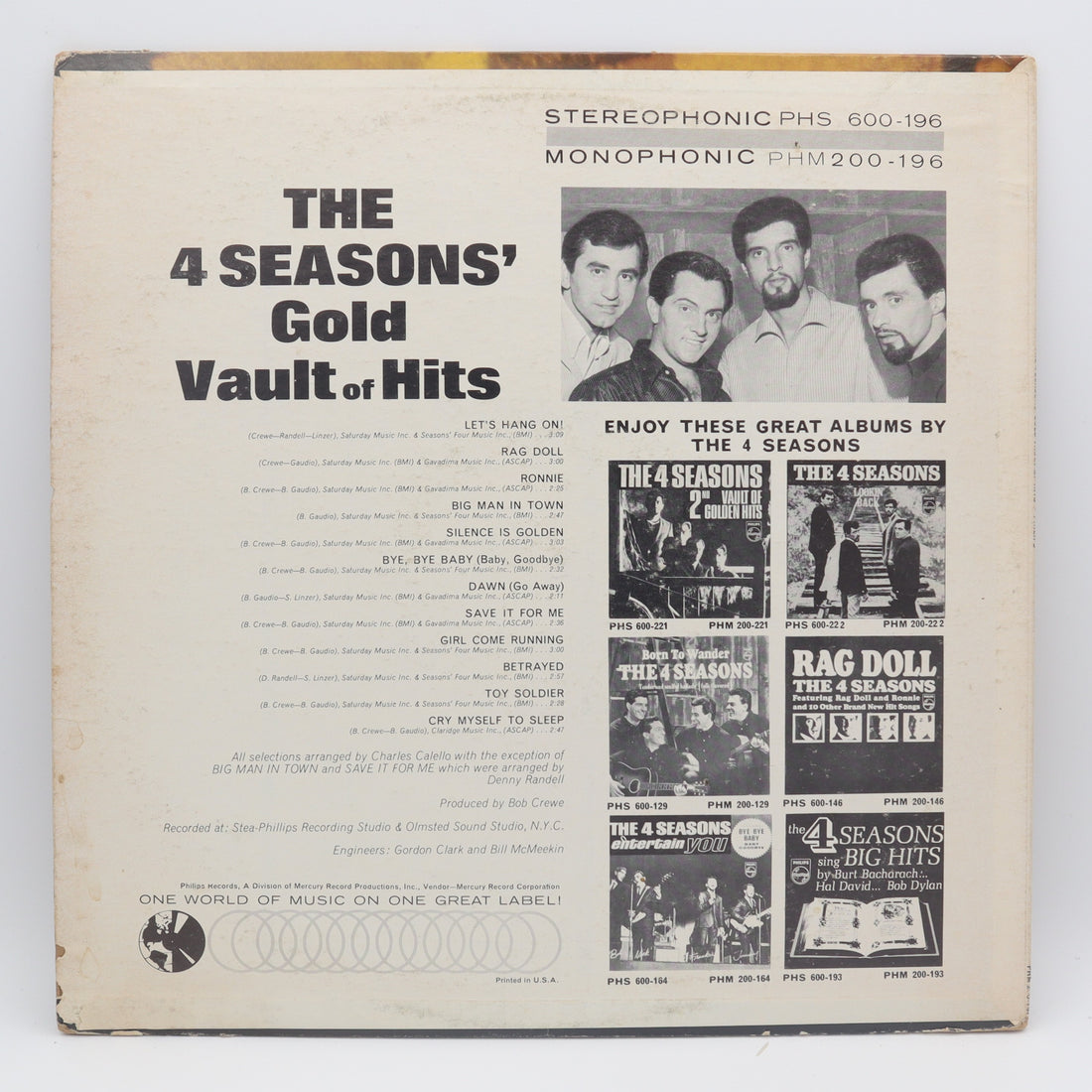 The 4 Seasons' Gold Vault of Hits
