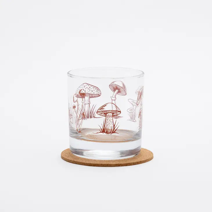 Mushroom Glass Candle